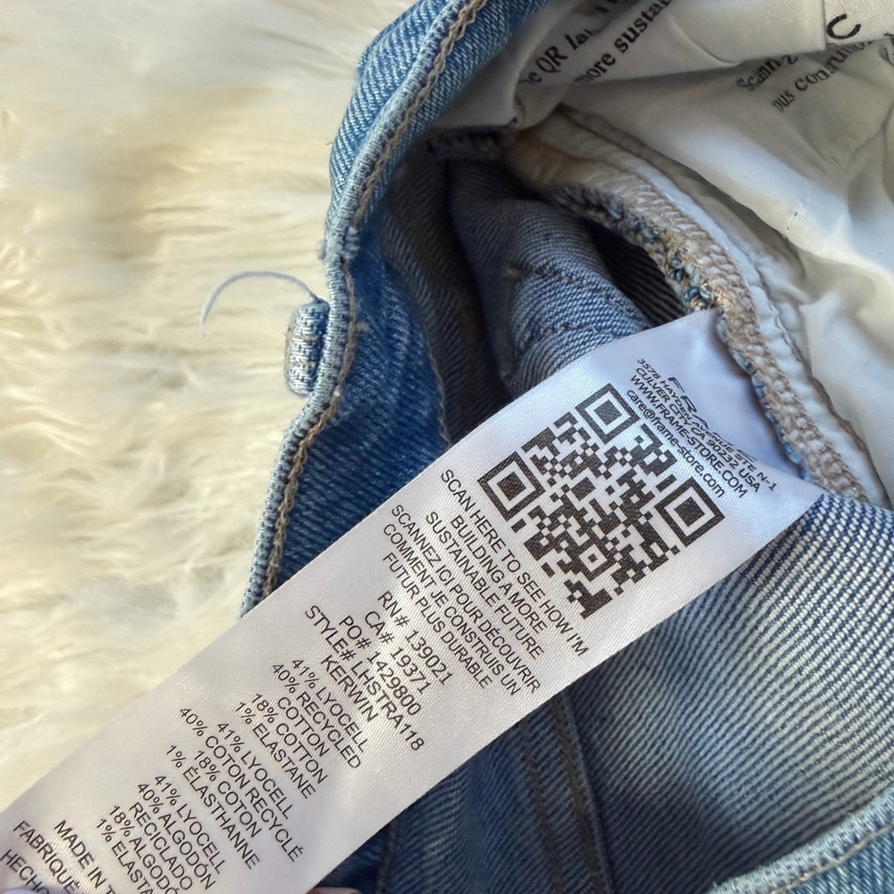 Frame Le High Rise Straight Leg Jeans - Picture 7 of 7
